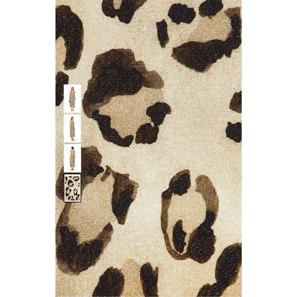 New. PQ leopard midi dress/coverup. M/L. Retails 154 - Picture 9 of 10